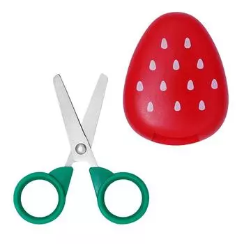 1Pc Children Scissors Fruit Shaped Safety Scissors for Children s DIY Handmade Craft Paper Cutting Tool земляничный