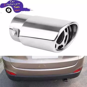 1 шт. хромированная отделка модифицированная автомобильная труба из нержавеющей стали глушитель выхлопной трубы выхлопной системы автомобиля CN