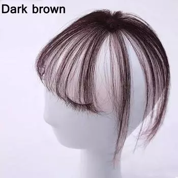 1PC Clip in Neat Invisible Synthetic Hair Topper 3D Fake Hair Bangs Wig Fringe Front Wigs Air Bangs