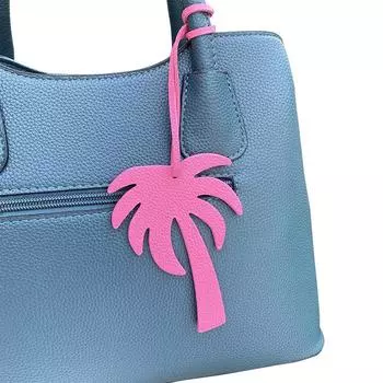 1 шт., креативная сумка из кокосового дерева, монохромный брелок для ключей, маленькая сумка, подвеска, аксессуары из искусственной кожи, простая синий