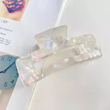 1pc Colorful Gripper Korean Edition Large Imitation Acetic Acid Hair Grip Women s Minimally Designed Back Hair Clip Shark Clip