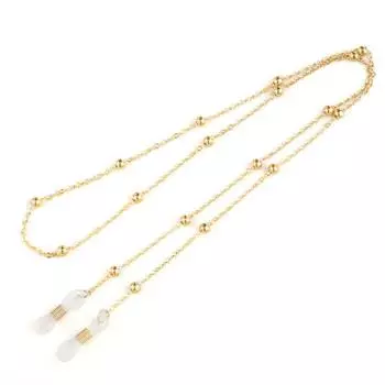 1pc Cord Holder Pear Crystall Glasses Strap Fashion Eyeglass Chains Vintage Necklace Rope Metallic Eyewear Lanyard 5pcs