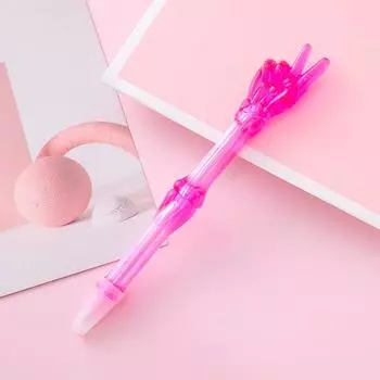 1Pc Creative Finger Bones Ballpoint Pen Rock Paper Scissors Ball Pens Stationery Office School Supply Novelty Funny