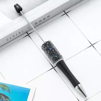 1Pc Creative Glitter Diamond Pen Diy Beaded Pen Handmade Beadablepen Ball Pens Student School Office Gift розы красного