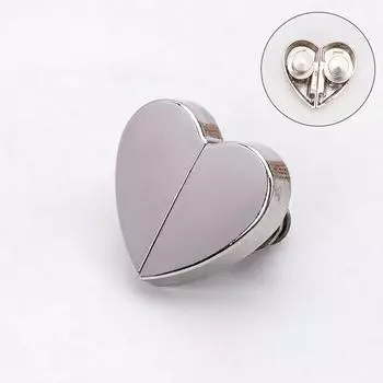1Pc Curtain Magnetic Pair Buckle Heart-shaped Curtain Buckle Closed Buckle Removable Leak-proof Light Magnet Metal Button Mother Buckle
