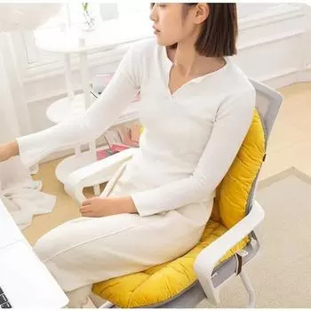 1PC Cushion Backrest All-in-One Seat Cushion Office Sedentary Lumbar Protector Cushion Student Chair коричневый