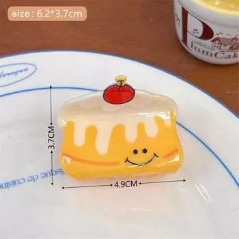 1pc Cute cartoon cake with hair clip, sweet girl, wind broken hair clip, small shark clip at the back of the head, girl
