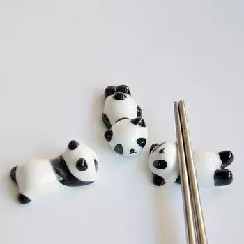 1Pc Cute Panda Nail Brush Pen Rack Ceramic Stand Holder Manicure Nail Art Tool Cute Little Panda Pen Holder