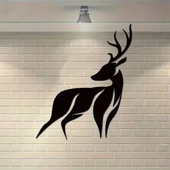 1pc Deer Wall Art Metal Deer Art Metal Wall Decor Wildlife Lover Gift Deer Decoration Nature Wall Hangings Metal Sign