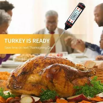 1PC Digital Food Thermometer Baking Temperature Measurement Electronic Probe Kitchen Cooking Temperature Measurement Pen чёрный