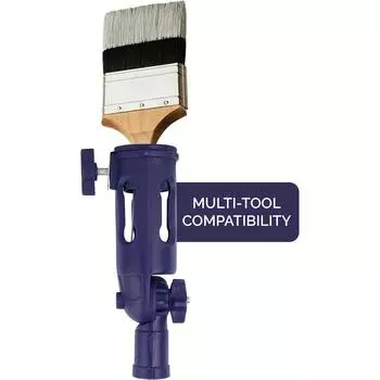 1 шт. DIY многоугольный удлинитель для кисти для покраски, инструмент для обработки кромок стен, высоких потолков, отделка краев и углов темно-синий