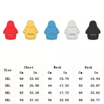 1pc Dog Hoodie With Zipper Pocket, Pet Fleece Sweatshirt For Medium Dogs Autumn And Winter Clothes 2XL чёрный