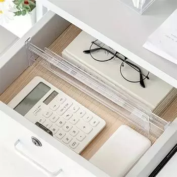 1PC Drawer Dividers Organizers Adjustable Cabinet Storage Clothes Drawer Organizer Clear Drawers Separators Kitchen Tools
