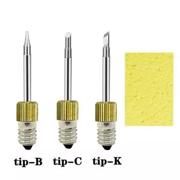 1pc E10 Interface Soldering Iron Tips Welding Tips USB Soldering Tip Set B C K Type Welding Head Soldering Tools Branding Iron