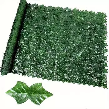 1pc Evergreen Artificial Ivy Privacy Fence Screen - Plastic Hedge Wall with Faux Greenery for Outdoor Decor, Home, Garden 118.11inch X 39.37inch