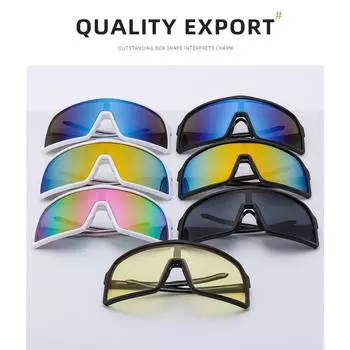 1PC европейские и американские мужские велосипедные очки, цветные солнцезащитные очки, женские очки для занятий спортом на открытом воздухе, велосипедные ветрозащитные солнцезащитные очки