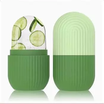 1pc facial and eye popsicle skin care tool is used to relieve eye edema and remove fine lines for female beauty care. Silica GEL