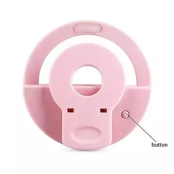 1PC Fill Light ,USB Rechargeable, LED Selfie Ring Light, Phone Lens LED Selfie Light Ring Phone Selfie Light синий