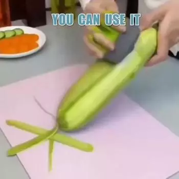 1PC Finger Fruit & Vegetable Peeler, овощерезка, кухонный гаджет зелёный