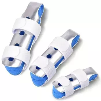 1Pc Finger Splint, Finger Support Brace Finger Stabilizer For Broken Fingers Straightening Arthritis Knuckle Immobilization S синий