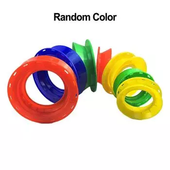 1Pc Fishing Line Coiling Plate Cranked Handle Wire Winding Hand Reel 120x80mm Plastic Universal Wheel Swivel Main Coil Board