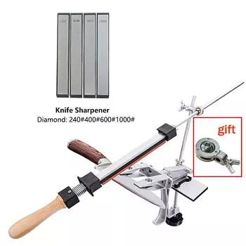 1 шт. Фиксированная угловая точилка, новая вращающаяся точилка для ножей на 360 градусов, профессиональная точилка для ножей с алмазным камнем, полировальная паста Choice