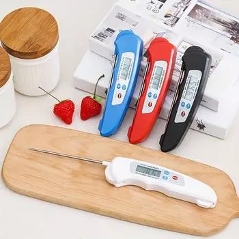 1PC fold Digital Kitchen Food Thermometer For Meat Water Milk Cooking Food Probe BBQ Electronic Oven Thermometer Kitchen Tools белый