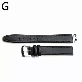 1PC For Men Women Leather Strap Bracelet Replacement Band Watch Band Watch Accessories AVE 10mm чёрный