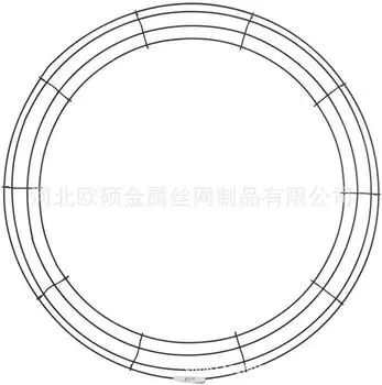 1PC Форма для поделок Свадеб Рождественский венок Материалы для домашних вечеринок Торжества Проволочная рамка для венка 40.64CM