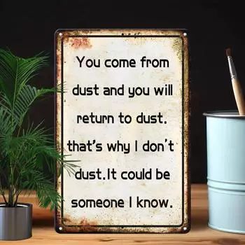 1шт, Из праха пришёл, в прах вернёшься, поэтому я сам не вытираю пыль, может быть, это кто-то из моих знакомых (12 x8 /30см*20см) чёрный