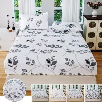 1 шт. матовая простыня простыня наволочка новое постельное белье цветочный матрас чехол для пыли включает наволочку спальня домашний чехол для кровати 2024 1pc-pillowcase