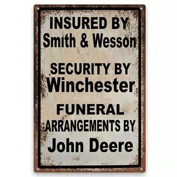 1pc Funny Warning No Trespassing Sign Metal Aluminum 8 x12 чёрный