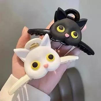 1pc Hairpin Fashion Girls Gift Cartoon Hair Accessories Cute Cat Shape Plastic Claws Clip