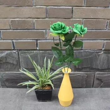 1 шт., украшение на Хэллоуин, имитация розового шелка, черная роза, искусственный цветок, головка, букет, готика белый