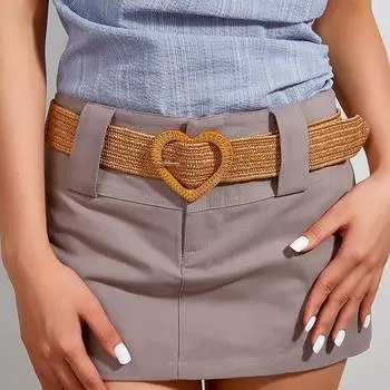 1PC Handwoven Belt Trendy Elastic PP Party Favors Durability Waistband Rustic Style Soft Comfortable Bohemian Style