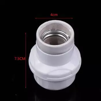 1Pc Hanging Lamp Socket Base E27 Ceramics Led Light Bulb Holder Square Round Socket Base 6A 250V Diy Accessories