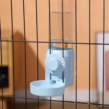 1Pc Hanging Pet Water Dispenser Cat Water Cup Hanging Kettle Anti-knock Dog Water Feeder Non-wet Mouth Water Dispenser