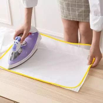 1PC Heat Resistant Ironing Sewing Mesh Cloth Protective Insulation Pad Home Ironing Board Mat Anti-scalding Tools Random Color 35x50cm
