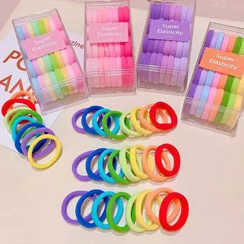 1pc High Elastic Colorful Head Rope Convenient Cloth Fashion Hair Circles Rubber Bands Headband
