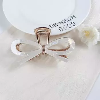1pc High end hair clip, women s bow, grab clip, back of the head, large hair clip, shark clip, dished hair accessory