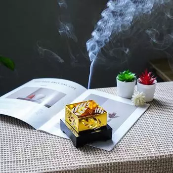 1Pc Home Furnishing Durable Healing Arab Hollow Out Arts And Crafts Leaf Incense Burner Aromatherapy stove Aromatherapy Stove