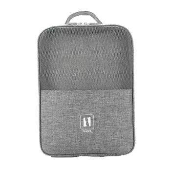1pc Hot Selling Travel Shoe Bags, Various Shoe Compartments, Independent Storage Bags M серый