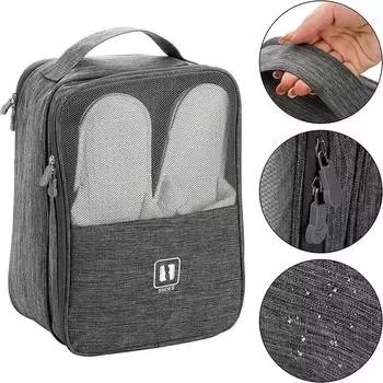 1pc Hot Selling Travel Shoe Bags, Various Shoe Compartments, Independent Storage Bags 30x22.8x15 серый