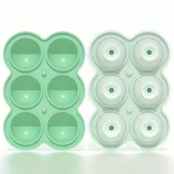 1pc Ice Cube Tray, Ice Ball Mold With Funnel, Large Ball Ice Maker Mould, Silicone Ice Cube Mold, Easy Release For Cocktails, Drinks, Whiskey