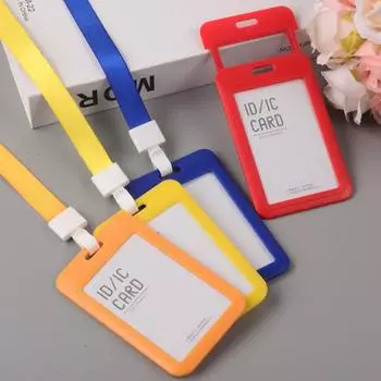 1pc ID Holder Retractable Credit Case Creative Plastic Convenient Card Cover Nurse Badge Clip Lanyards Pouch