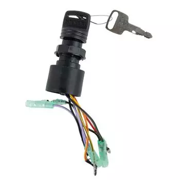 1pc Ignition Key Switch With 2pcs Key Magneto Style Ignition Switch Boat Engine For Mercury Outboard Motors 3 Pos 87-17009A5 CHINA