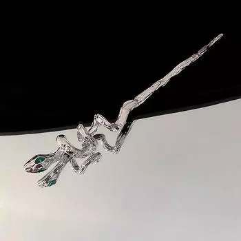 1PC It s a Metallic Hairpin. The Hairpin in the Shape of a Spiritual Snake Is a Hair Accessory for Women, with a Niche Design.