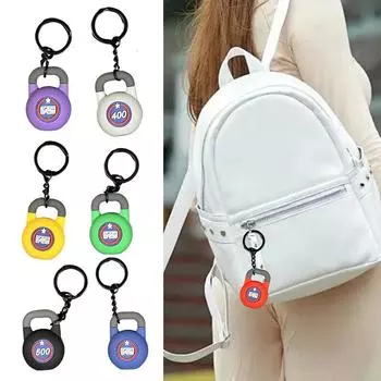 1PC Kettlebell Pendant Gifts Jewelry Accessories High Color Soft Gel Keychain Fitness Series Bag Charms Jewelry Multi-Color