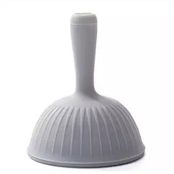 1PC Kitchen Silicone Funnel Splash Proof Does Not Stick To Oil Creative Multifunctional Funnel Food Grade Oil Leak Seasoning Plate серый