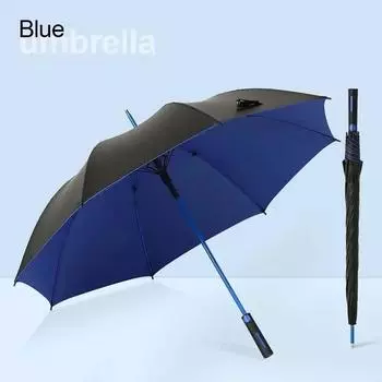 1Pc Large Umbrella, Two-Color Sturdy Vinyl Umbrella Inside and Outside, Large Wind-Resistant and Rain-Proof Business Umbrella красный